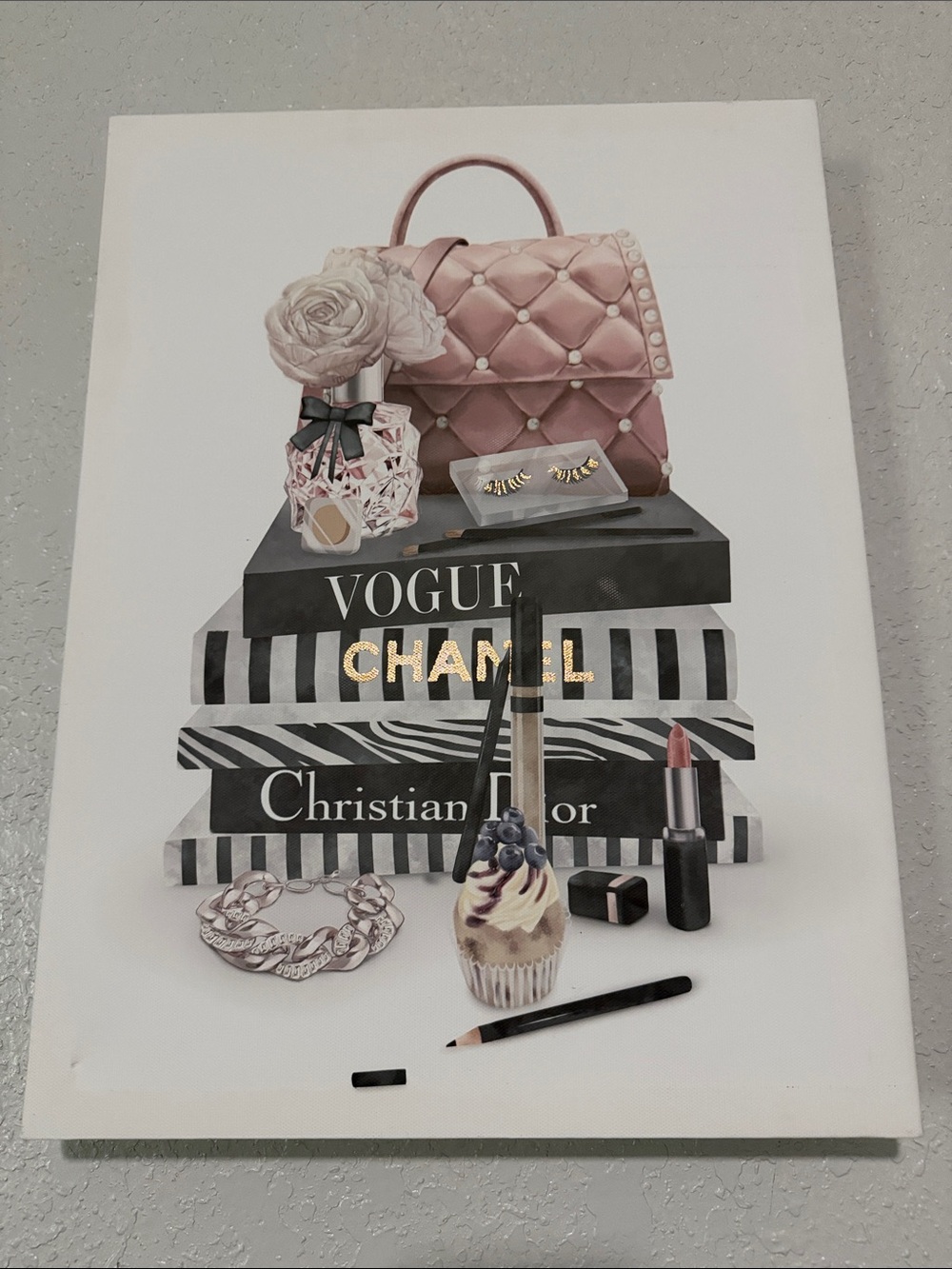 Pink Quilted Top-Handle Bag -